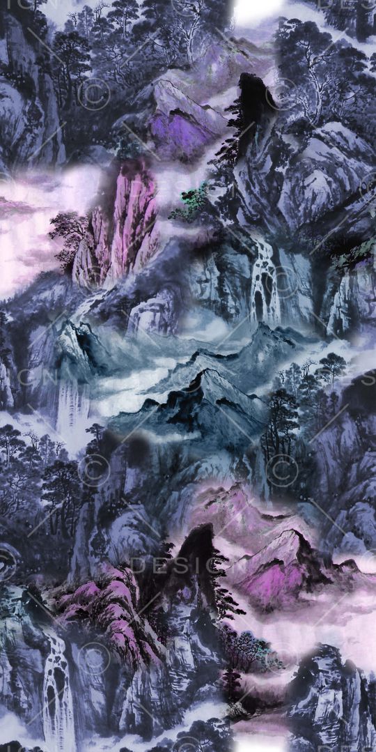 山脉印花华亿平台图片