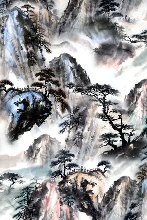 山脉印花华亿平台图片