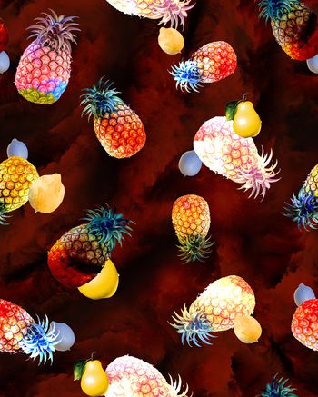 菠萝印花华亿平台图片