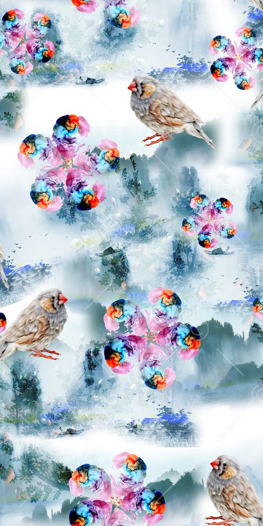 山水印花华亿平台图片