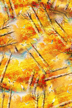 树木印花华亿平台图片