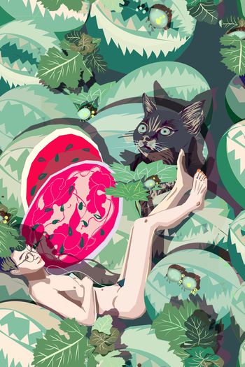 小清新印花华亿平台图片