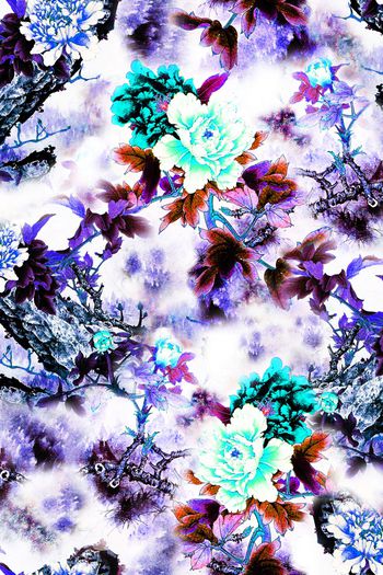 中国风印花华亿平台图片