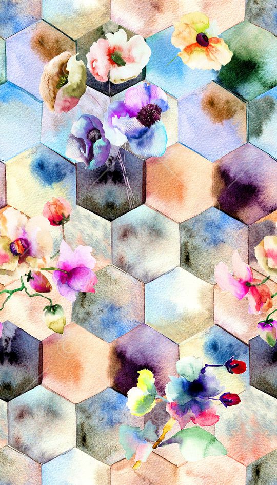 水彩印花华亿平台图片