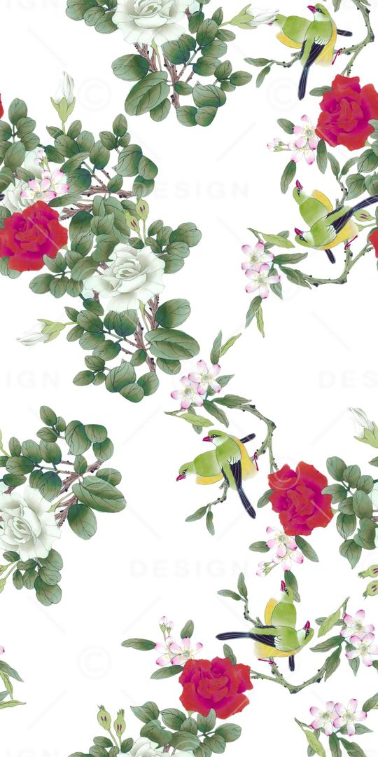 牡丹印花华亿平台图片