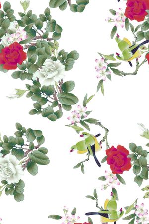 牡丹印花华亿平台图片