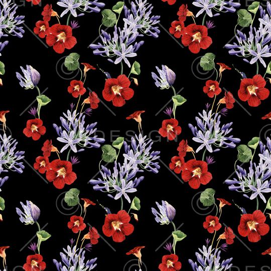 牵牛花印花华亿平台图片