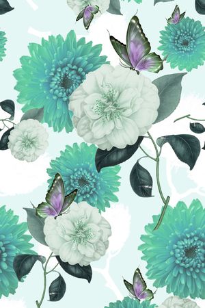 创意服装面料印花华亿平台图片