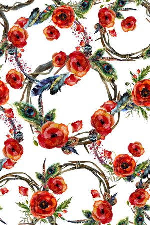 罂粟花印花华亿平台图片