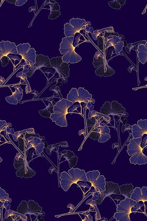 抽象手绘几何植物纹理花卉数码印花印花华亿平台图片