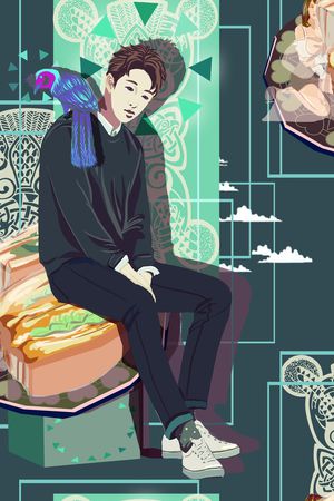 简写人物印花华亿平台图片