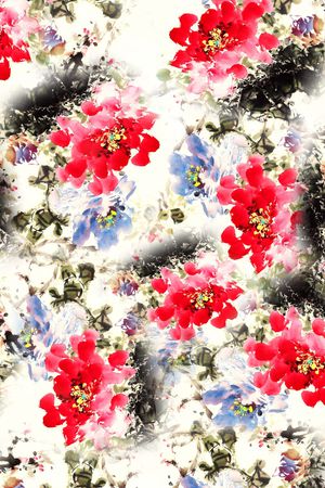 水彩印花华亿平台图片