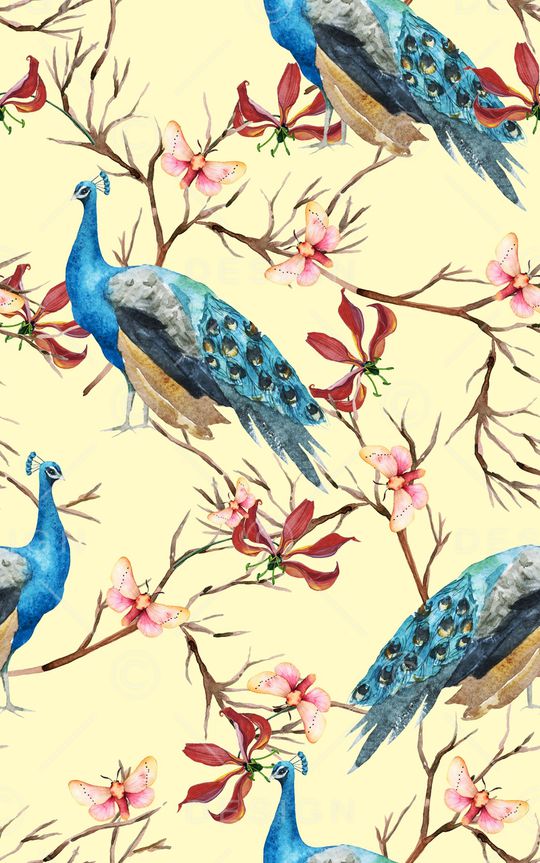 孔雀印花华亿平台图片