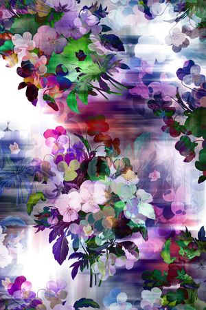 植物印花华亿平台图片