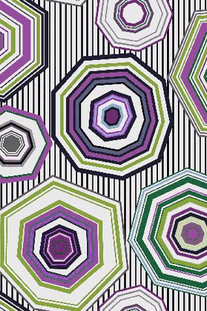 不规则几何印花华亿平台图片