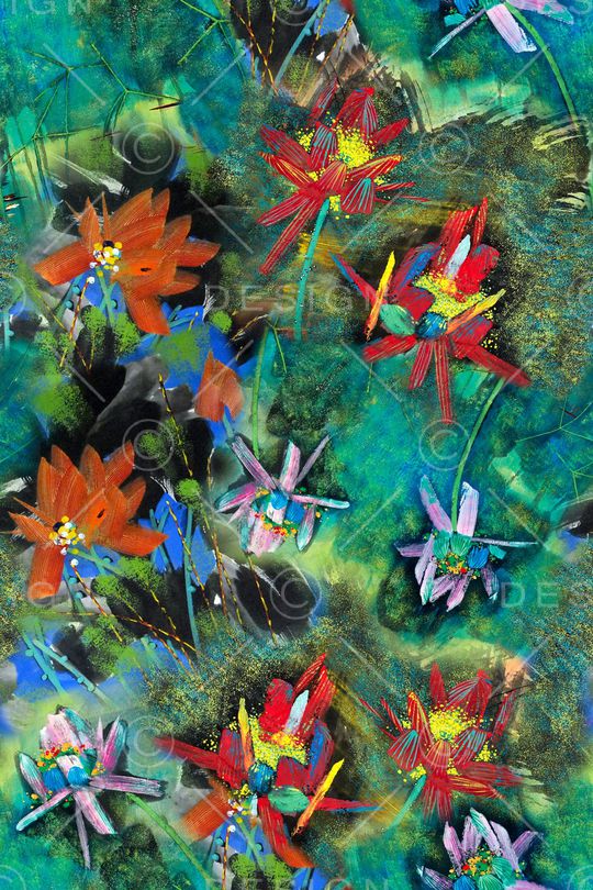 中国风印花华亿平台图片