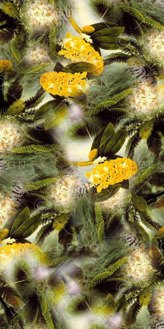 抽象花卉印花华亿平台图片