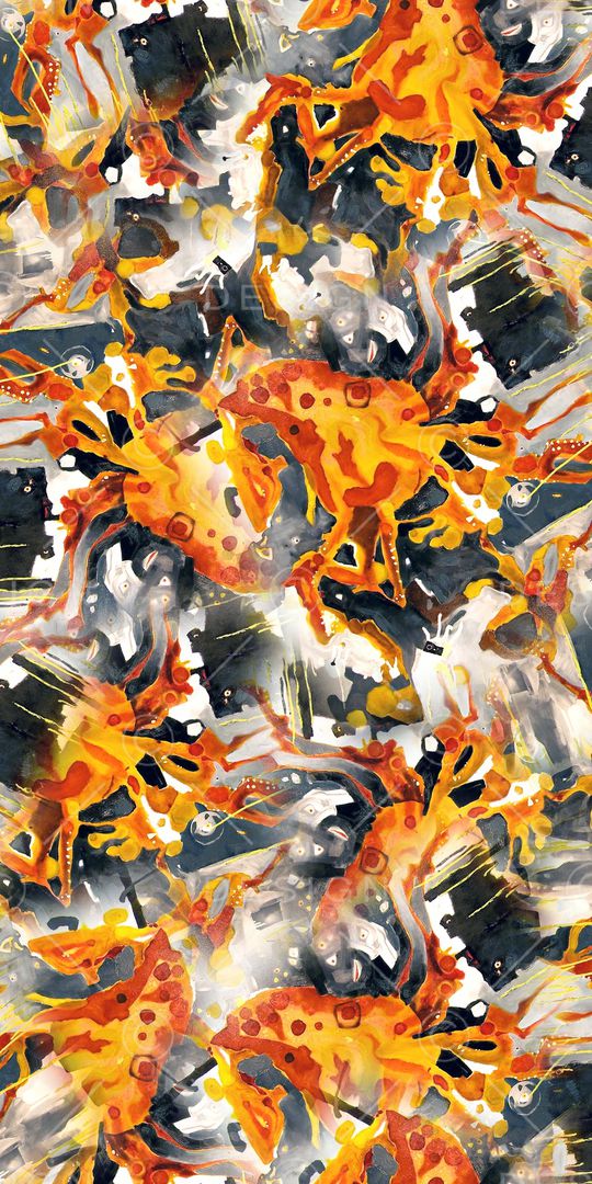 抽象印花华亿平台图片