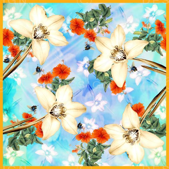 植物花卉印花华亿平台图片