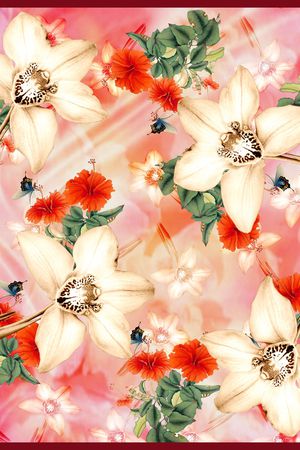 植物花卉印花华亿平台图片