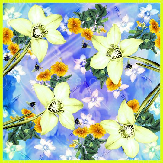 植物花卉印花华亿平台图片