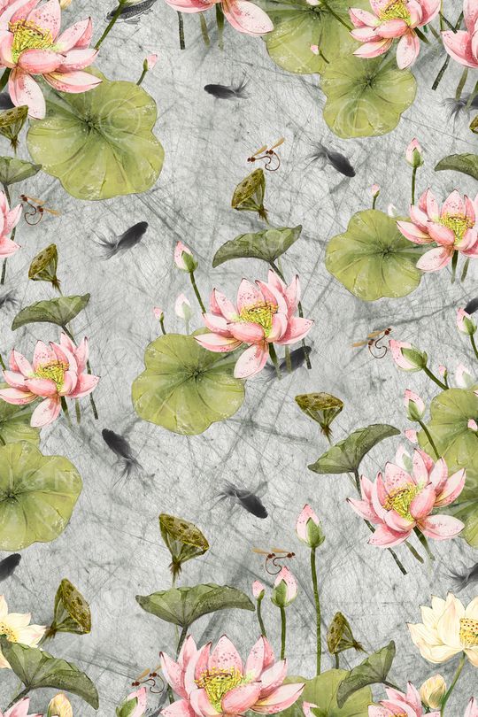 花卉印花华亿平台图片