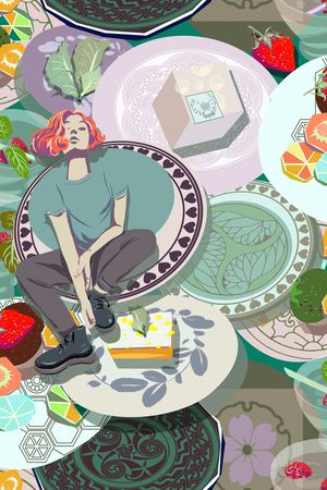 食物点心印花华亿平台图片