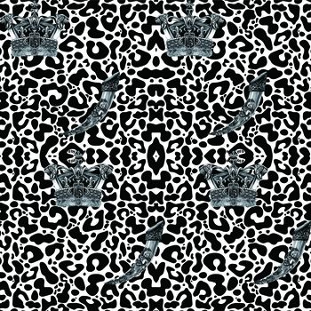 豹纹印花华亿平台图片