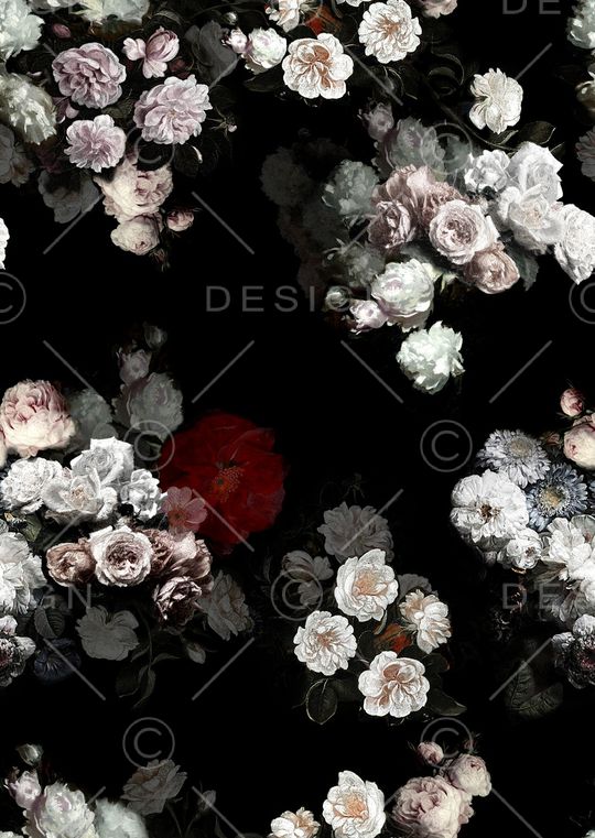 复古欧式油画花卉印花华亿平台图片