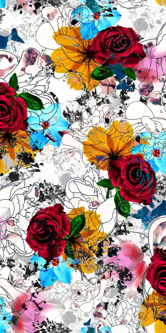 花朵印花华亿平台图片