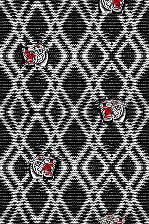 格子纹理印花华亿平台图片