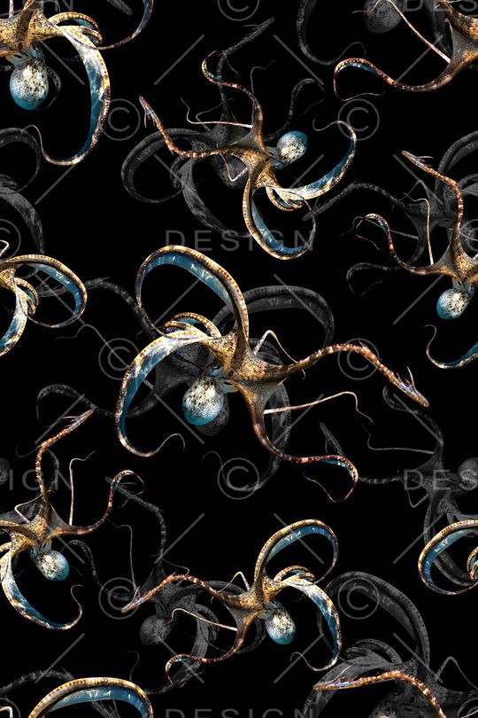 章鱼印花华亿平台图片