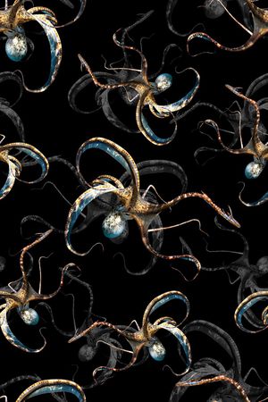 章鱼印花华亿平台图片