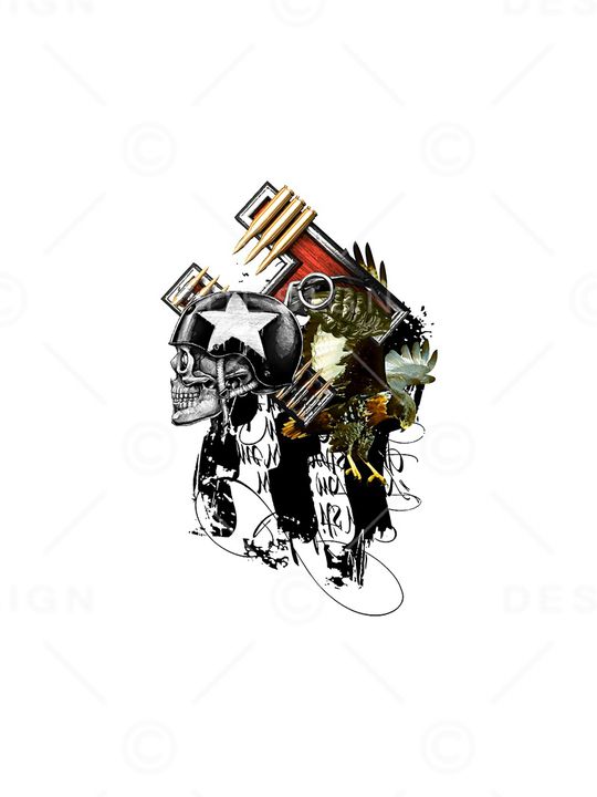 骷髅头印花华亿平台图片