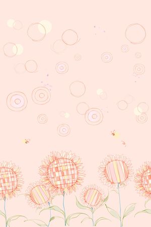 向日葵印花华亿平台图片