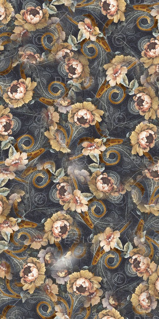 宫廷风印花华亿平台图片