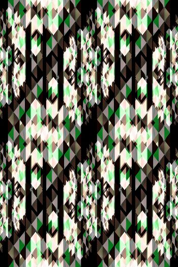 814071-几何格子衫