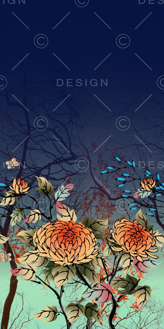 手绘印花华亿平台图片