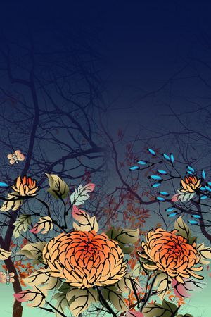 手绘印花华亿平台图片