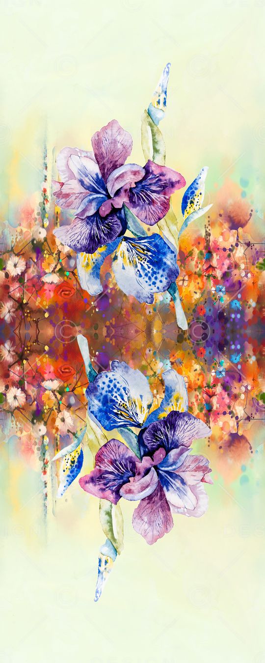 水彩印花华亿平台图片