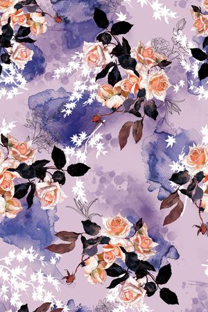 玫瑰印花华亿平台图片