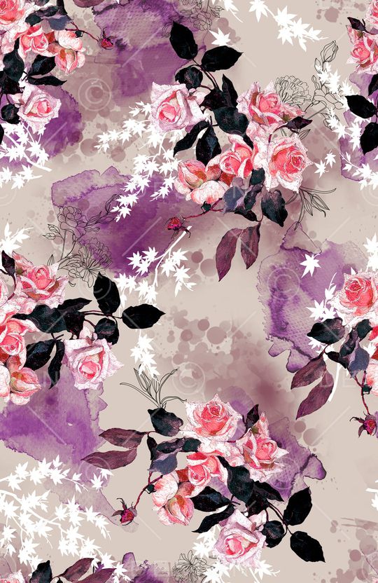 玫瑰印花华亿平台图片