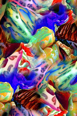 抽象印花华亿平台图片