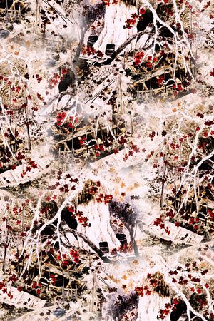 满版花印花华亿平台图片