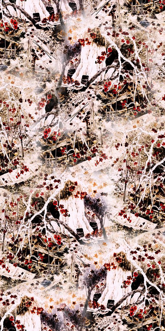 满版花印花华亿平台图片