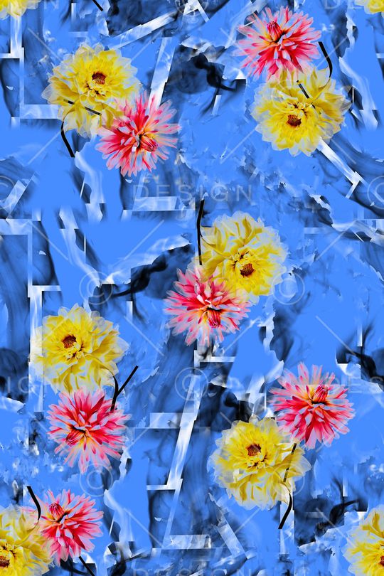 花朵印花华亿平台图片