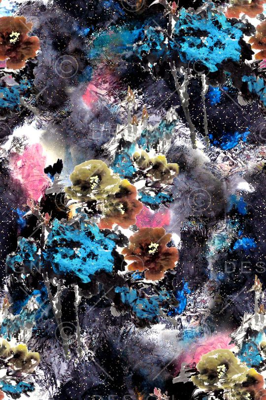 中国风印花华亿平台图片