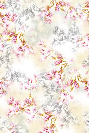 中国风印花华亿平台图片