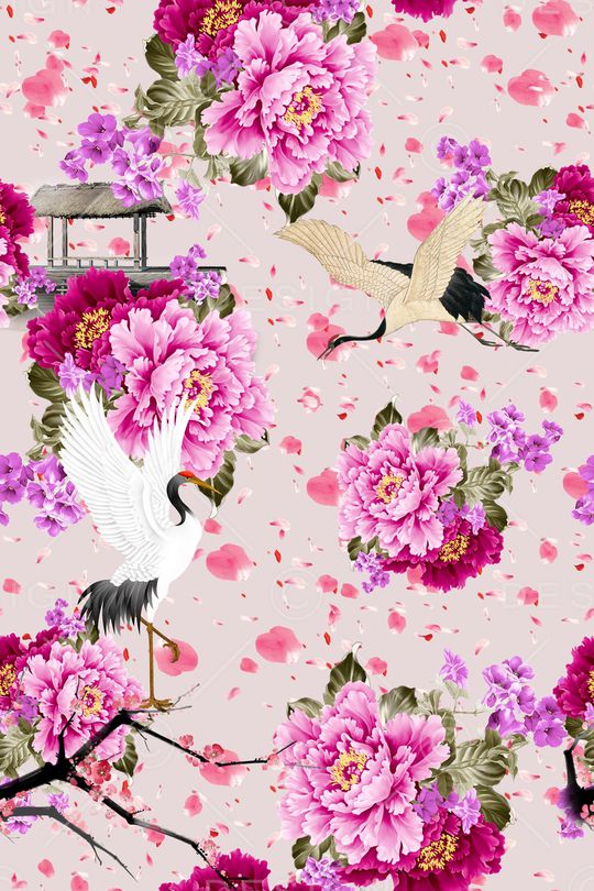 桃花印花华亿平台图片