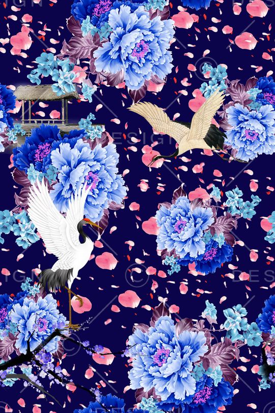 桃花印花华亿平台图片